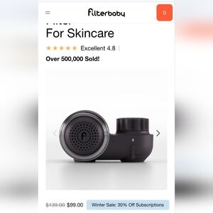 NEW IN BOX Skincare Water Filter